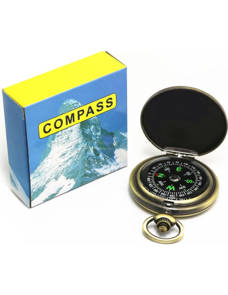 Brújula Clásica Antiguo HCJspring para Senderismo y Camping