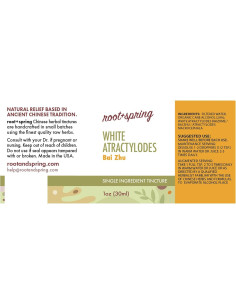 Tintura Herbal Atractylodes Blanca Bai Zhu 50ml - Raíz + Primavera 2