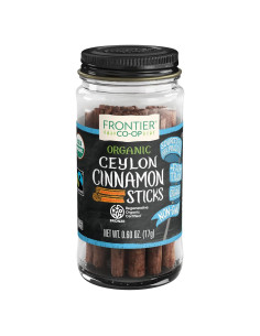 Palitos de Canela de Ceilán Frontier Co-op 17g Orgánico