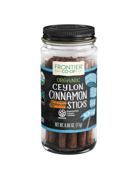 Palitos de Canela de Ceilán Frontier Co-op 17g Orgánico