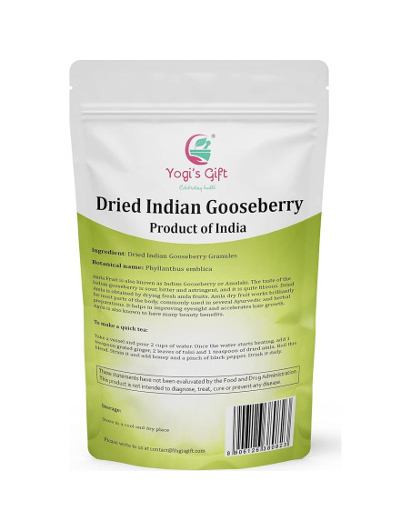 Amla Seco Orgánico Yogi's Gift 453.6g - Rico en Vitamina C