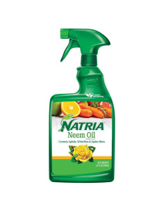 NATRIA Spray de Aceite de Neem 24 Oz - Control de Plagas y Enfermedades