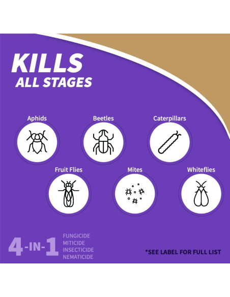 Aceite de Neem Concentrado Bonide 473 ml Insecticida Orgánico