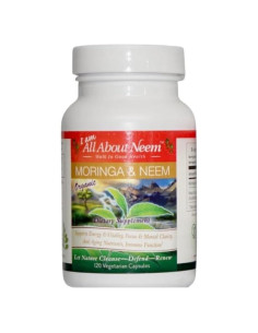 Cápsulas de Moringa 400 mg y Neem 500 mg - 120 Unidades Orgánico