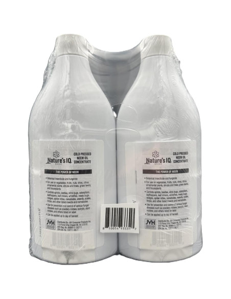 Concentrado de Aceite de Neem Nature's IQ 2x473ml - Insecticida 4 en 1