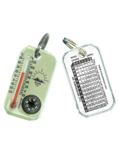 Compás y termómetro Sun Company LumaGage - Brilla en la oscuridad