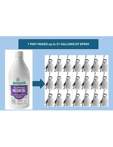 Concentrado de Aceite de Neem Nature's IQ 2x473ml - Insecticida 4 en 1