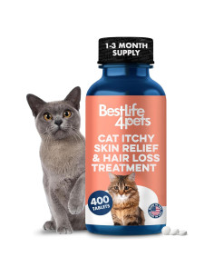 Suplemento para Gatos BestLife4Pets - Alivio Alergias Piel 400 Pastillas