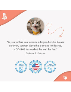 Suplemento para Gatos BestLife4Pets - Alivio Alergias Piel 400 Pastillas 2