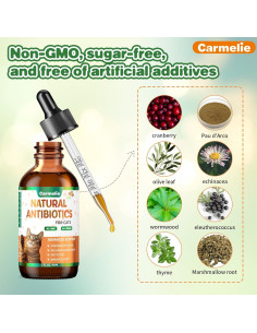 Antibiótico Natural para Gatos Carmelie 59 ml - Salud Urinaria 2