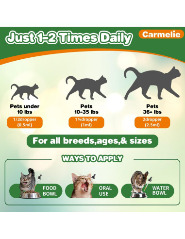 Antibiótico Natural para Gatos Carmelie 59 ml - Salud Urinaria