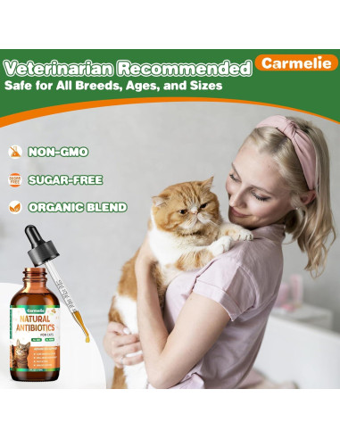 Antibiótico Natural para Gatos Carmelie 59 ml - Salud Urinaria