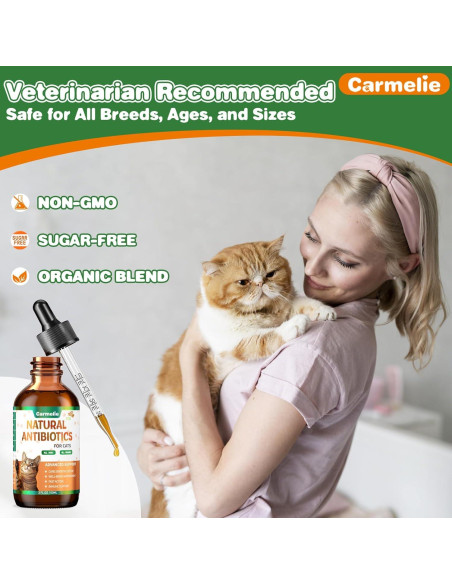 Antibiótico Natural para Gatos Carmelie 59 ml - Salud Urinaria