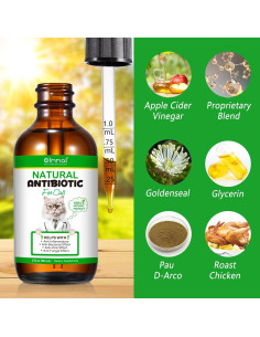 Antibiótico Natural para Gatos 60ML - Suplemento Premium 2