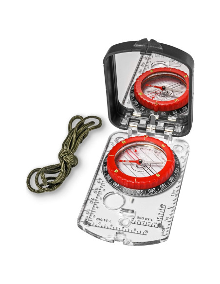 Brújula de Boy Scout TurnOnSport con Espejo Ajustable