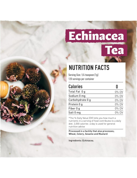 Echinacea Purpurea Eastanbul 119g - Té Herbal Natural Sin OGM