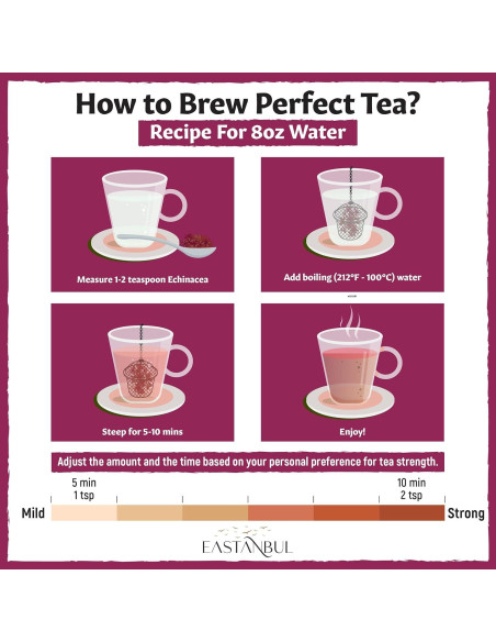 Echinacea Purpurea Eastanbul 119g - Té Herbal Natural Sin OGM
