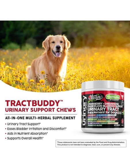 Suplemento Urinario para Perros Clean Brands 60 Cápsulas