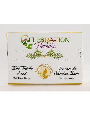 Té Orgánico de Hierba de Cardo Lechoso Celebration Herbals - 24 Bolsitas