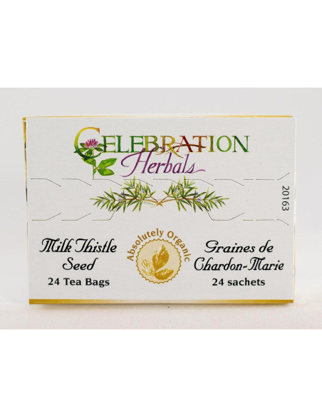 Té Orgánico de Hierba de Cardo Lechoso Celebration Herbals - 24 Bolsitas