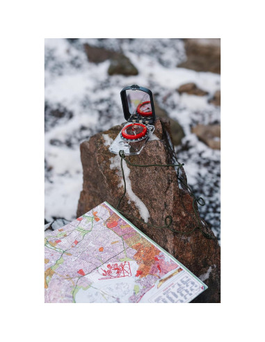 Brújula de Boy Scout TurnOnSport con Espejo Ajustable