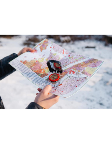 Brújula de Boy Scout TurnOnSport con Espejo Ajustable