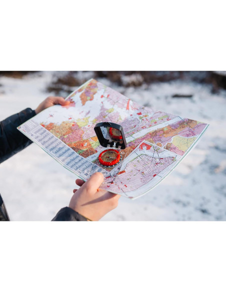 Brújula de Boy Scout TurnOnSport con Espejo Ajustable