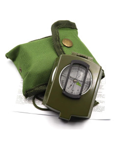 Brújula Militar DETUCK de Metal Resistente a Agua y Golpes