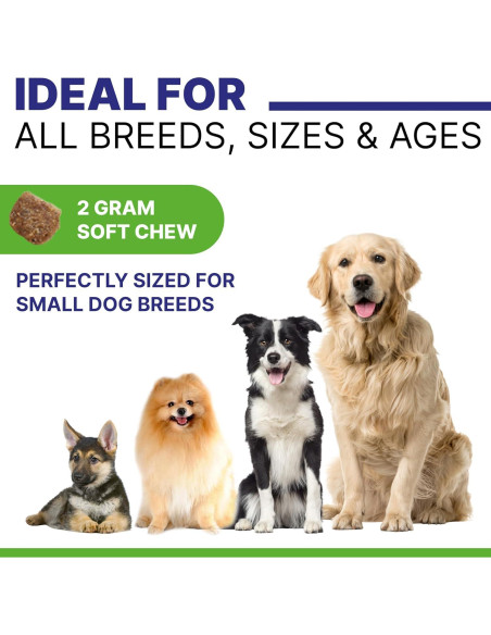 Masticables Calmantes para Perros Pawsential 120 Ct Bacon