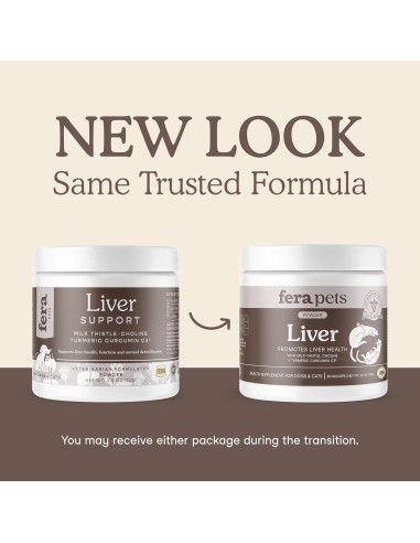 Suplemento Hepático Fera Pet Organics para Perros y Gatos - 60 Cucharadas