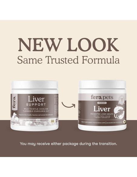 Suplemento Hepático Fera Pet Organics para Perros y Gatos - 60 Cucharadas