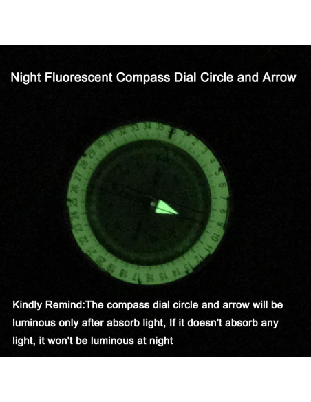 Brújula Militar DETUCK de Metal Resistente a Agua y Golpes