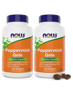 Geles de Menta AHORA con Jengibre y Hinojo - 150 Geles Blandos