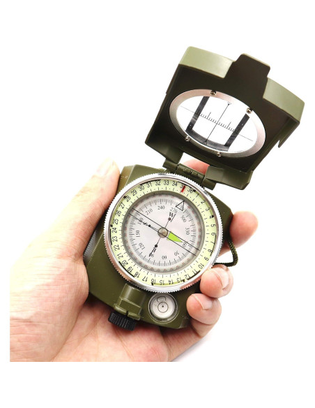 Brújula Militar DETUCK de Metal Resistente a Agua y Golpes