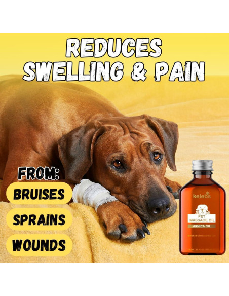 Aceite de Masaje para Perros Kelebs 240g - Alivio Articular con Árnica