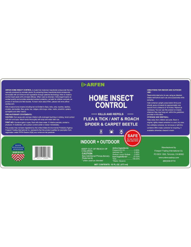 Spray Insecticida Natural ARFEN HOME 500ml - Mata Plagas