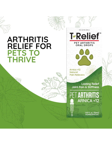 Gotas MediNatura T-Relief para Alivio de Artritis en Mascotas 47.7 ml