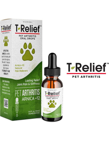 Gotas MediNatura T-Relief para Alivio de Artritis en Mascotas 47.7 ml