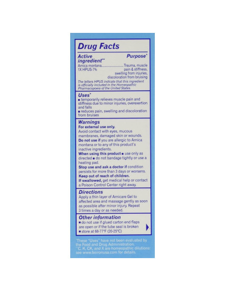 Gel de Árnica Boiron 3 Paquetes de 73.71 g Alivio Dolor