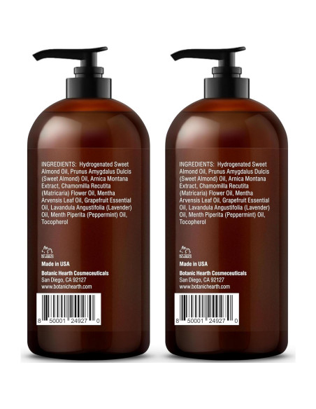 Aceite de Masaje Botanic Hearth 236.6 ml - Alivio Muscular y Articular