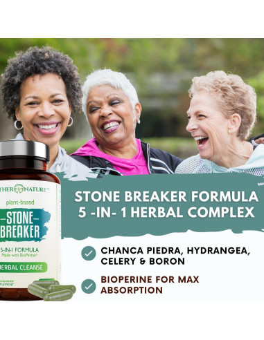 Cápsulas Chanca Piedra Madre Nature 60 Veganas 5 en 1