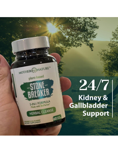 Cápsulas Chanca Piedra Madre Nature 60 Veganas 5 en 1