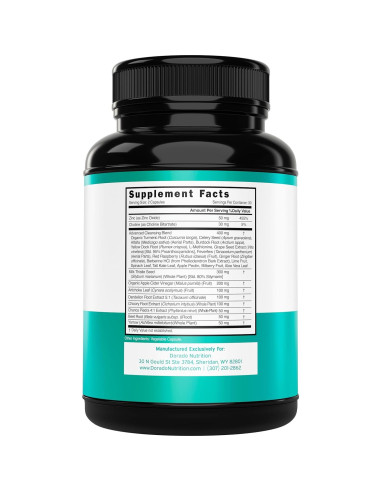 Suplemento Desintoxicación Hepática Dorado Nutrition 60 Cápsulas