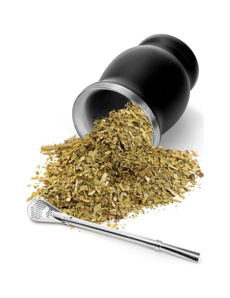 Kit Taza de Yerba Mate Cididu 8 Oz Acero Inoxidable Doble Pared