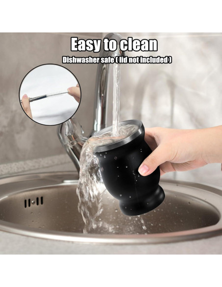 Kit Taza de Yerba Mate Cididu 8 Oz Acero Inoxidable Doble Pared