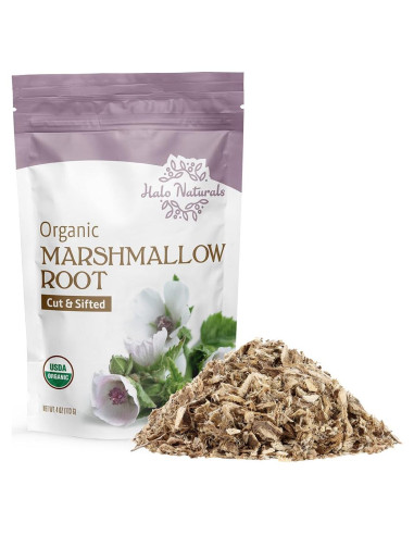 Raíz de Malvavisco Orgánica Halo Naturals 113g Certificada