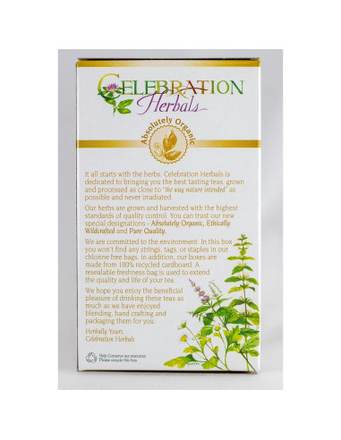 Té de Malvavisco Orgánico Celebración Herbals 24 Bolsas 0.02 kg