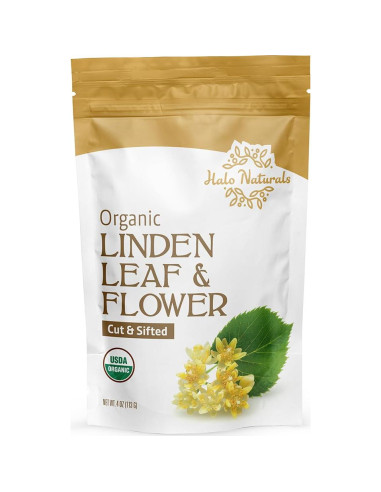 Hoja y Flor de Tilo Orgánico Halo Naturals 113g Certificado USDA