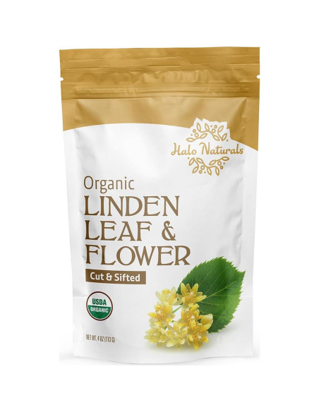 Hoja y Flor de Tilo Orgánico Halo Naturals 113g Certificado USDA