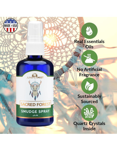 Spray Limpiador Energía Negativa JuniperMist 120ml Bosque Sagrado
